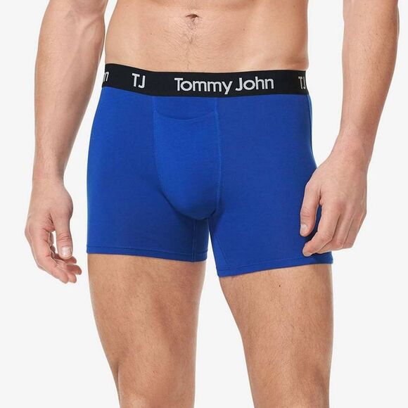 TJ | Tommy John Men's 4" Boxer Briefs 2pk - Mazarine Blue/Black XXL - Picture 4 of 4
